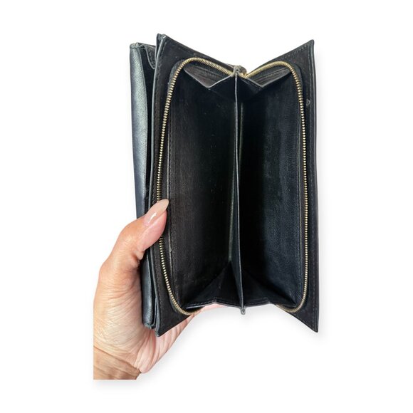 Bottega Veneta Intrecciato Leather Continental Wallet | Black - Picture 6 of 8